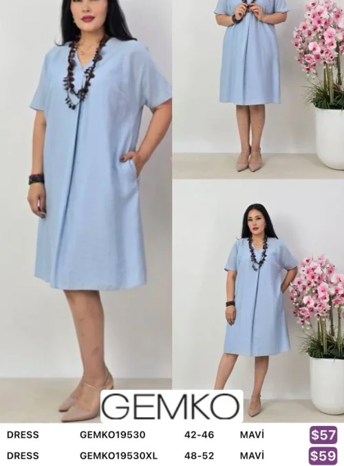 Платье GEMKO (Синий, модель GEMK019530XL) оптом