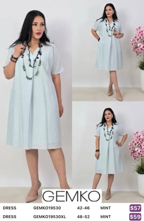 Платье GEMKO (Мятный, модель GEMK019530XL) оптом
