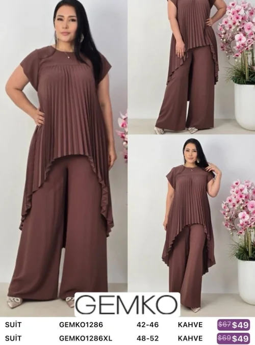 Костюм GEMKO (Коричневый, модель GEMK01286XL) оптом
