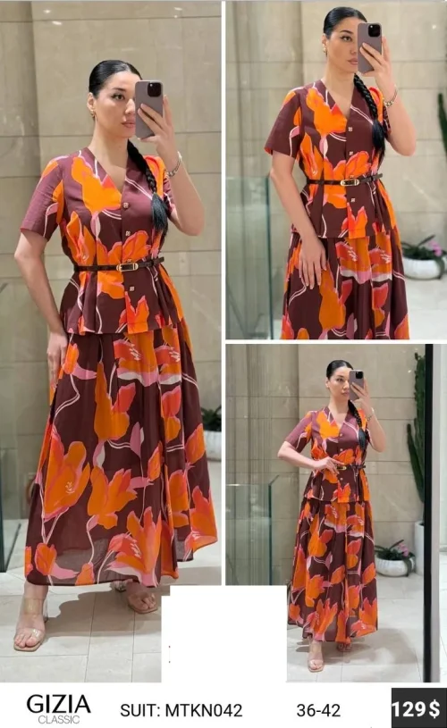 Костюм GIZIA CLASSIC (Оранжевый, модель MTKN042) оптом