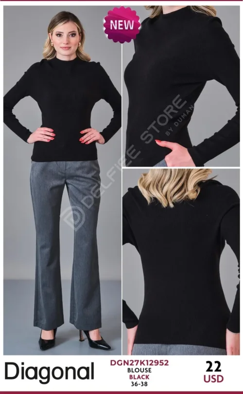 Блузка GREEN&COUNTRY (Black, модель DGN27K12952) оптом