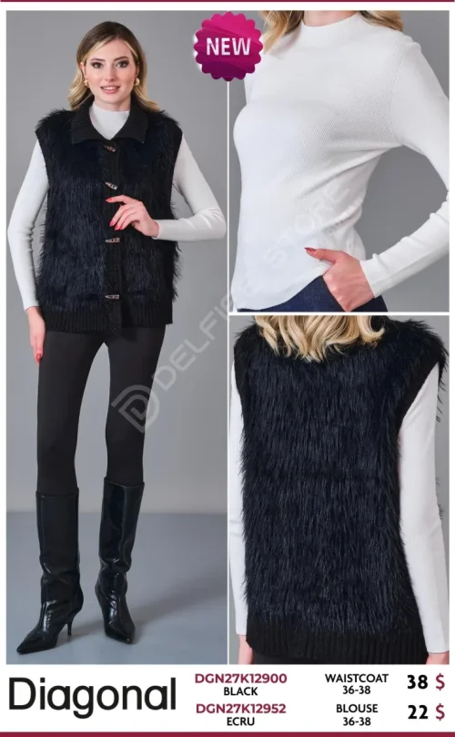 Жилет GREEN&COUNTRY (Black, модель DGN27K12900) оптом