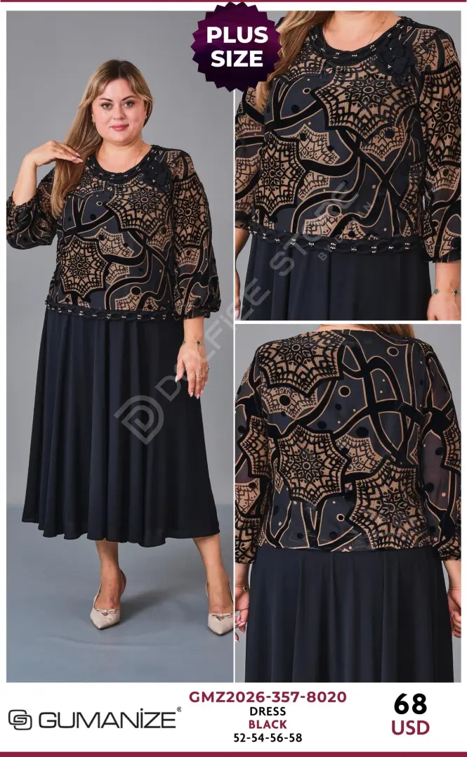 Платье GUMANIZE (Black, модель GMZ2026-357-8020) оптом