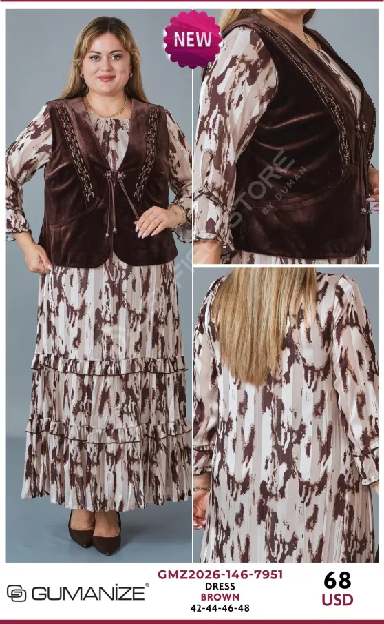 Платье GUMANIZE (Brown, модель GMZ2026-146-7951) оптом