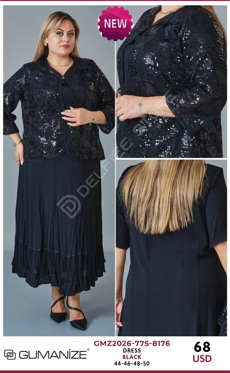 Платье GUMANIZE (Black, модель GMZ2026-775-8176) оптом