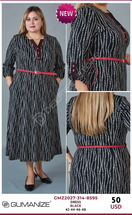 Платье GUMANIZE (Black, модель GMZ2027-314-8595) оптом