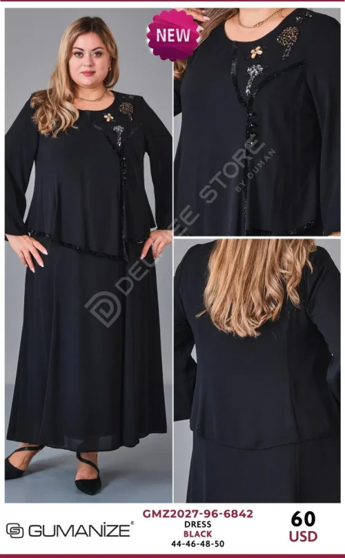 Платье GUMANIZE (Black, модель GMZ2027-96-6842) оптом