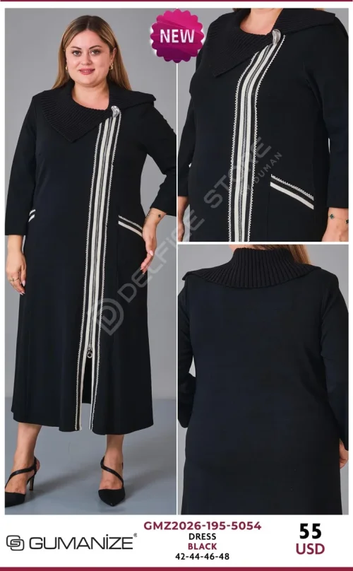 Платье GUMANIZE (Black, модель GMZ2026-195-5054) оптом