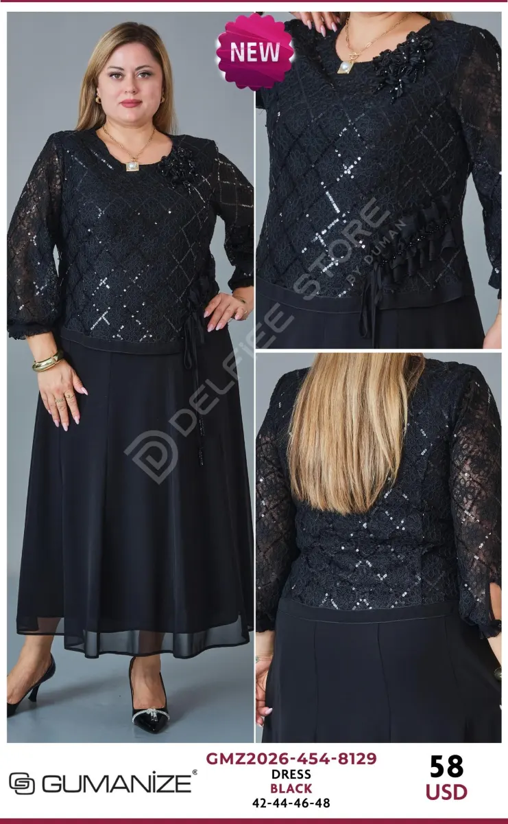 Платье GUMANIZE (Black, модель GMZ2026-454-8129) оптом