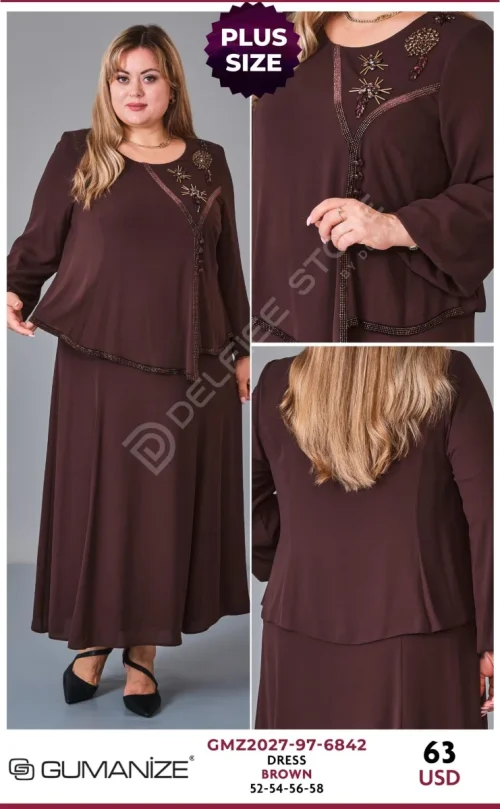 Платье GUMANIZE (Brown, модель GMZ2027-97-6842) оптом