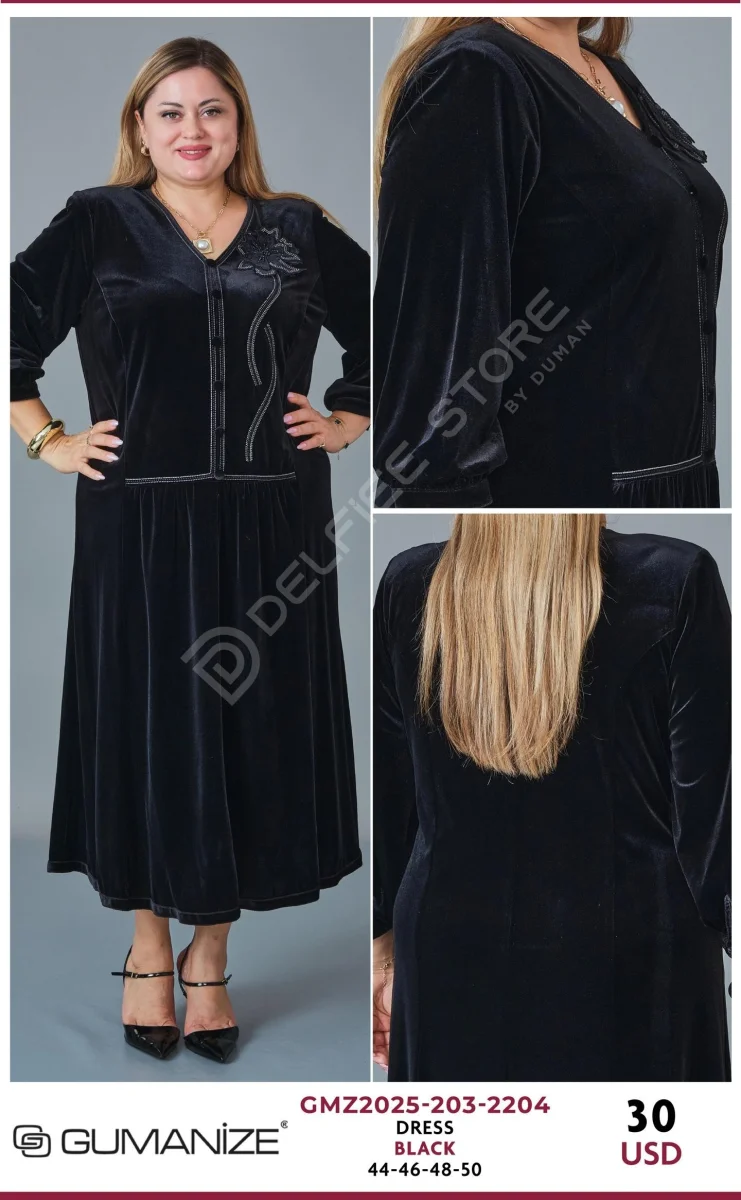 Платье GUMANIZE (Black, модель GMZ2025-203-2204) оптом