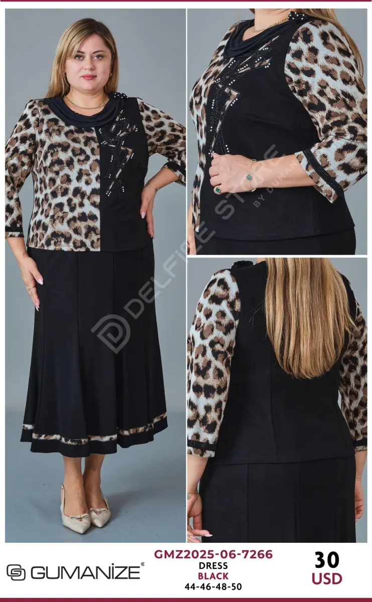 Платье GUMANIZE (Black, модель GMZ2025-06-7266) оптом