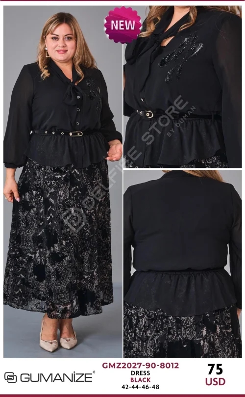 Платье GUMANIZE (Black, модель GMZ2027-90-8012) оптом