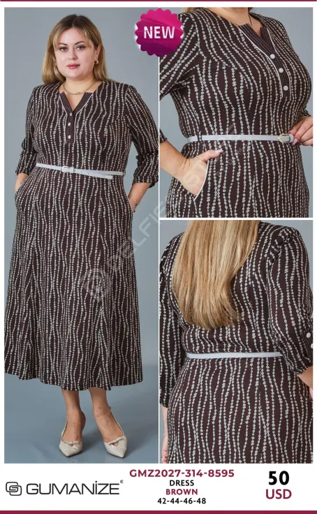 Платье GUMANIZE (Brown, модель GMZ2027-314-8595) оптом
