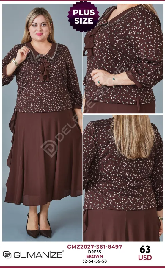 Платье GUMANIZE (Brown, модель GMZ2027-361-8497) оптом