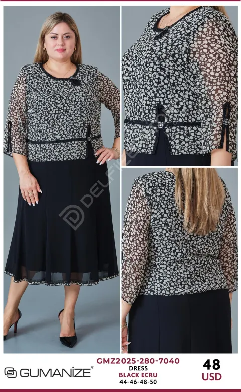 Платье GUMANIZE (Black, модель GMZ2025-280-7040) оптом