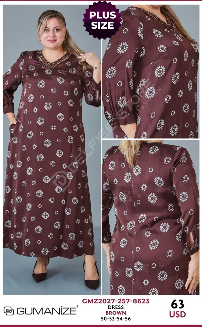 Платье GUMANIZE (Brown, модель GMZ2027-257-8623) оптом