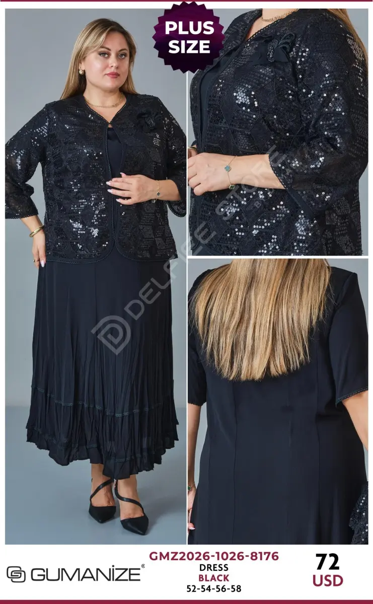 Платье GUMANIZE (Black, модель GMZ2026-1026-8176) оптом