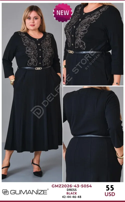 Платье GUMANIZE (Black, модель GMZ2026-43-5054) оптом