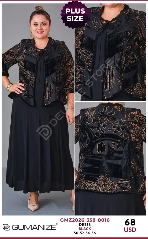 Платье GUMANIZE (Black, модель GMZ2026-358-8016) оптом