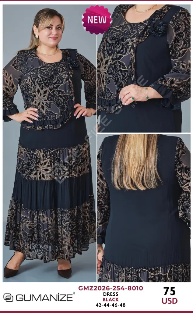 Платье GUMANIZE (Black, модель GMZ2026-254-8010) оптом