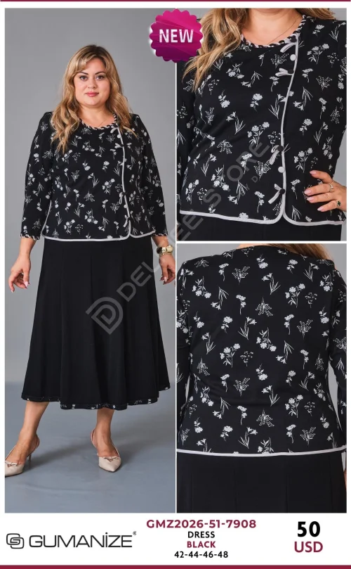 Платье GUMANIZE (Black, модель GMZ2026-51-7908) оптом