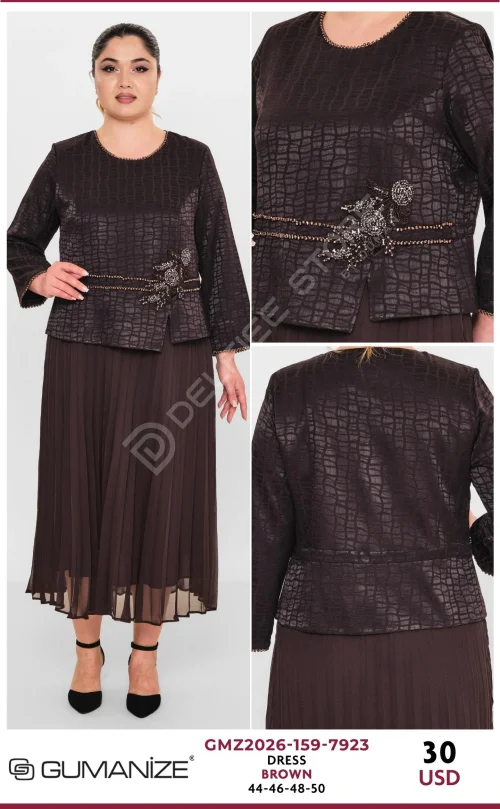 Платье GUMANIZE (Brown, модель GMZ2026-159-7923) оптом
