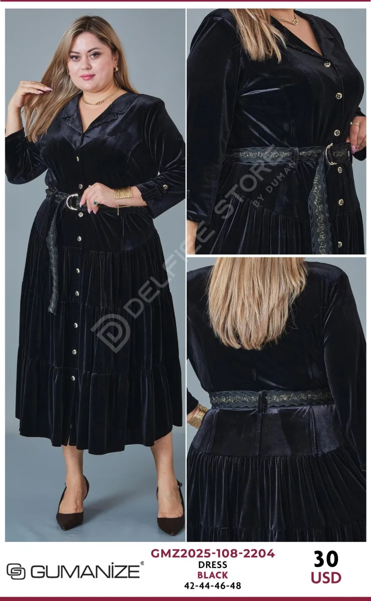 Платье GUMANIZE (Black, модель GMZ2025-108-2204) оптом