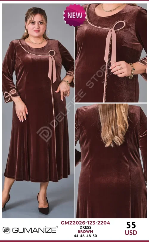 Платье GUMANIZE (Brown, модель GMZ2026-123-2204) оптом
