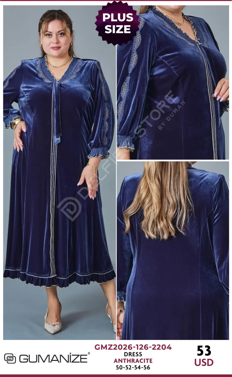 Платье GUMANIZE (Dark gray, модель GMZ2026-126-2204) оптом
