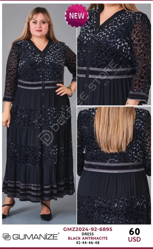 Платье GUMANIZE (Black, модель GMZ2024-92-6895) оптом