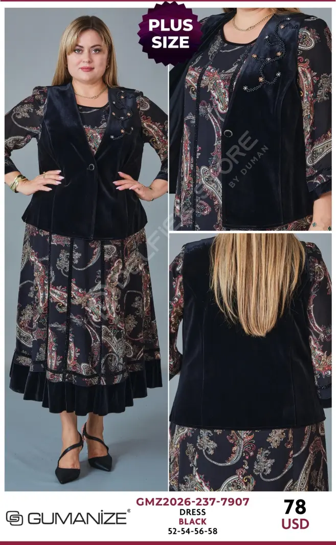 Платье GUMANIZE (Black, модель GMZ2026-237-7907) оптом