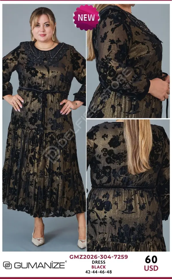 Платье GUMANIZE (Black, модель GMZ2026-304-7259) оптом