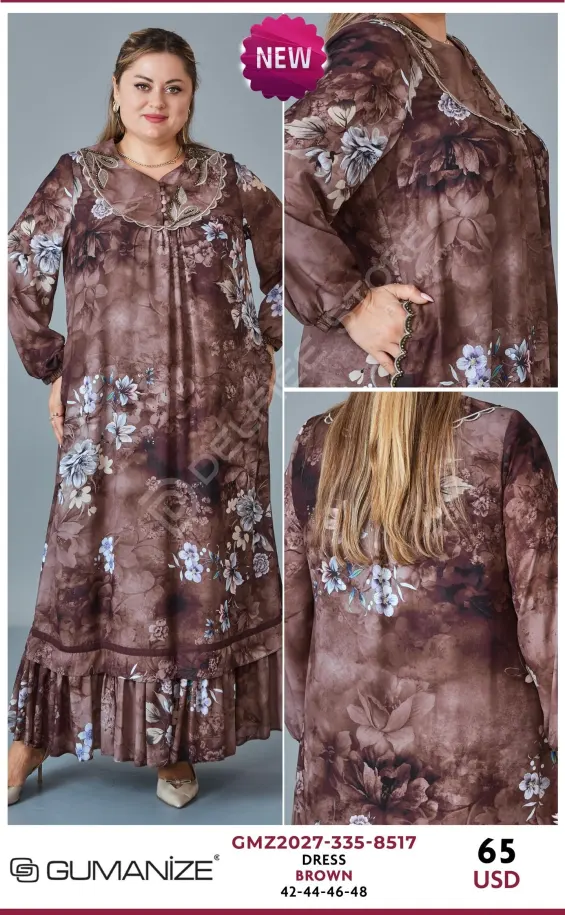 Платье GUMANIZE (Brown, модель GMZ2027-335-8517) оптом