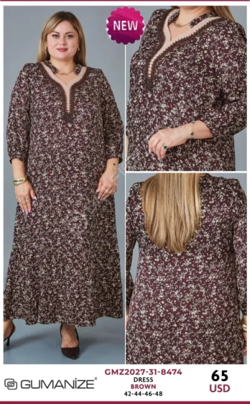 Платье GUMANIZE (Brown, модель GMZ2027-31-8474) оптом