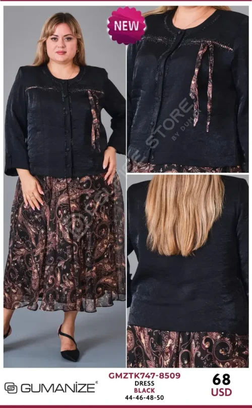 Платье GUMANIZE (Black, модель GMZTK747-8509) оптом
