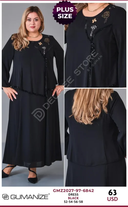 Платье GUMANIZE (Black, модель GMZ2027-97-6842) оптом