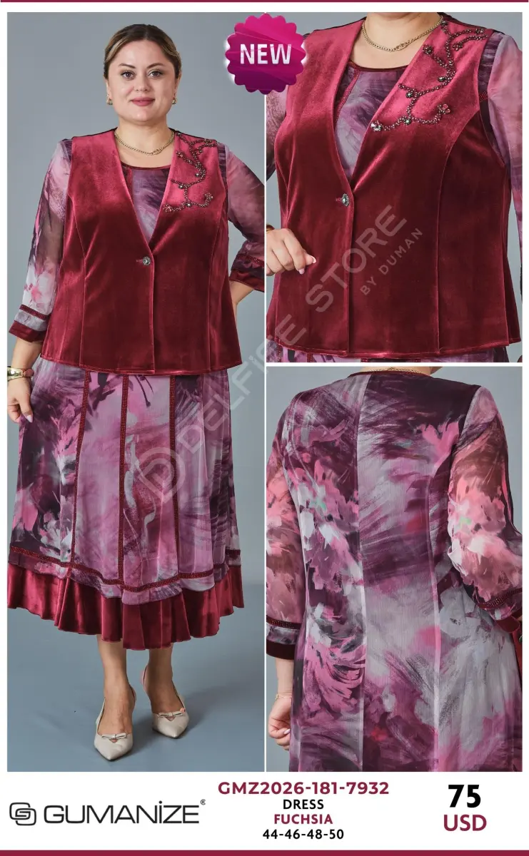 Платье GUMANIZE (Fuchsia, модель GMZ2026-181-7932) оптом