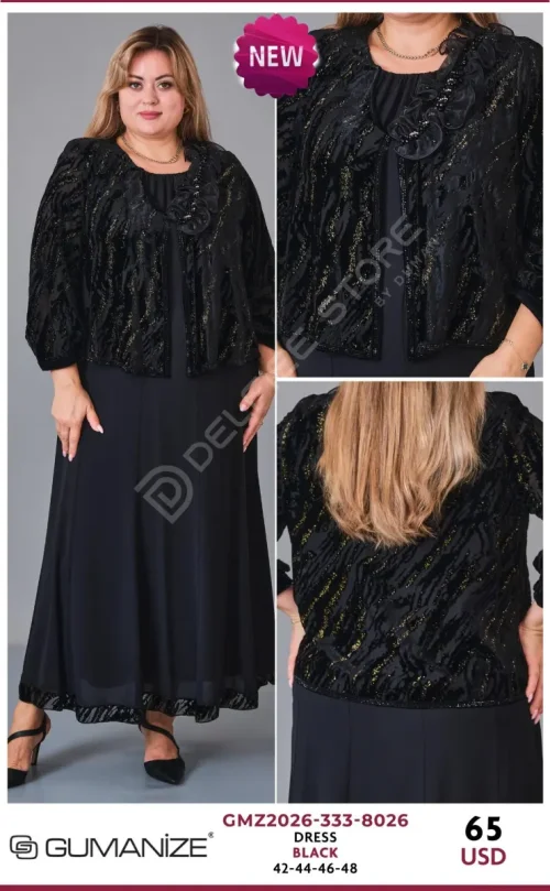 Платье GUMANIZE (Black, модель GMZ2026-333-8026) оптом