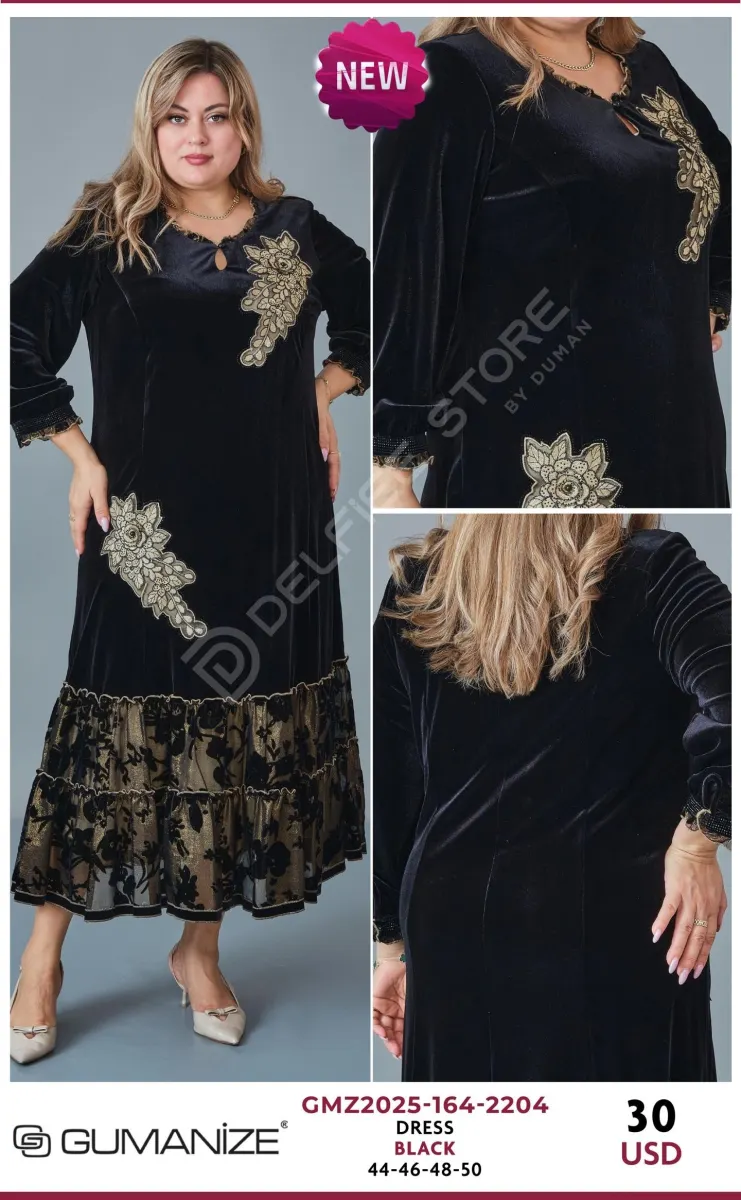 Платье GUMANIZE (Black, модель GMZ2025-164-2204) оптом