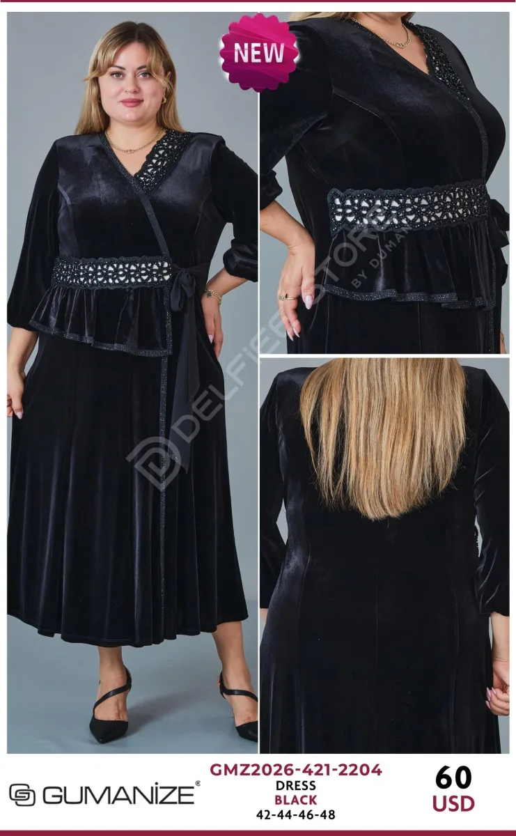 Платье GUMANIZE (Black, модель GMZ2026-421-2204) оптом