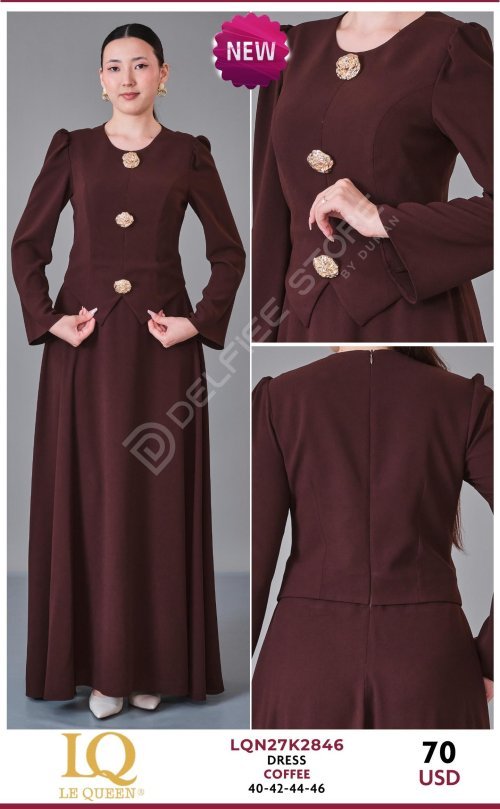 Платье HUKKA (Brown, модель LQN27K2846) оптом