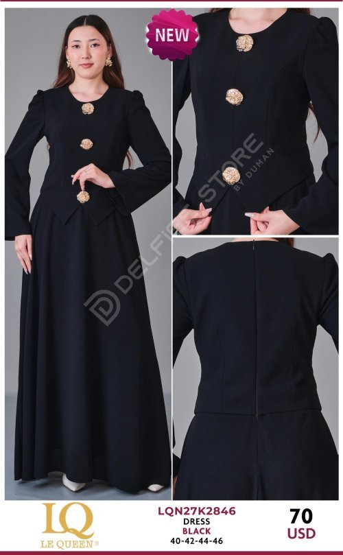Платье HUKKA (Black, модель LQN27K2846) оптом
