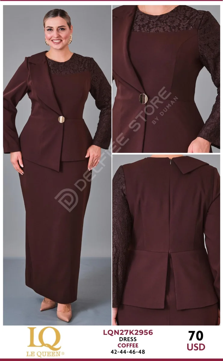 Платье HUKKA (Brown, модель LQN27K2956) оптом