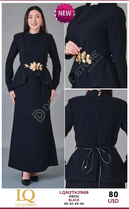 Платье HUKKA (Black, модель LQN27K2968) оптом