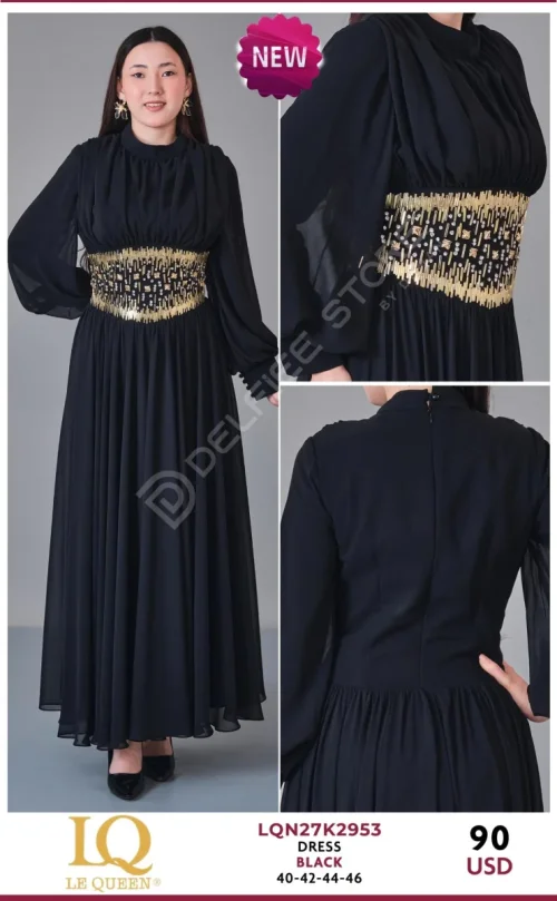 Платье HUKKA (Black, модель LQN27K2953) оптом