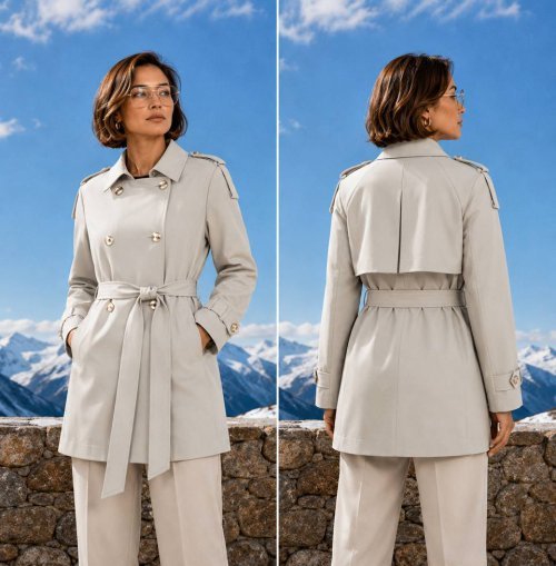 Тренч ICON (Light gray, модель DSW-26-TRE-0007) в розницу