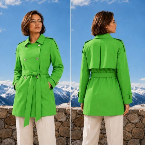 Тренч ICON (Green, модель DSW-26-TRE-0007) в розницу