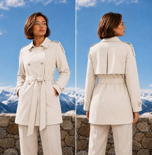 Тренч ICON (Cream, модель DSW-26-TRE-0007) в розницу