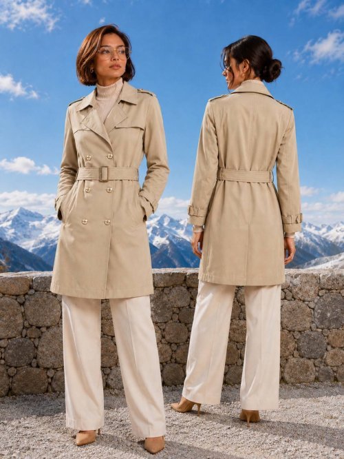 Тренч ICON (Beige, модель 2865-26-TRE-0001) в розницу